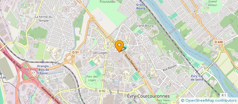 localisation de l'entreprise DECOUVERTES AMITIES LOISIRS SPORTS  EVRY-COURCOURONNES