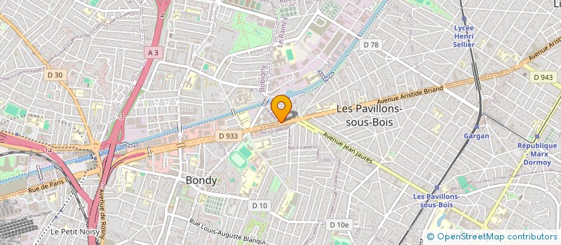 localisation de l'entreprise DECOUVRIR à LES PAVILLONS-SOUS-BOIS