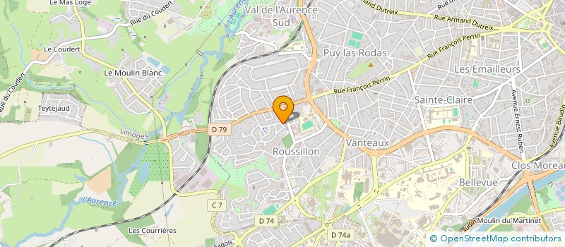 localisation de l'entreprise DECOUVRIR à LIMOGES