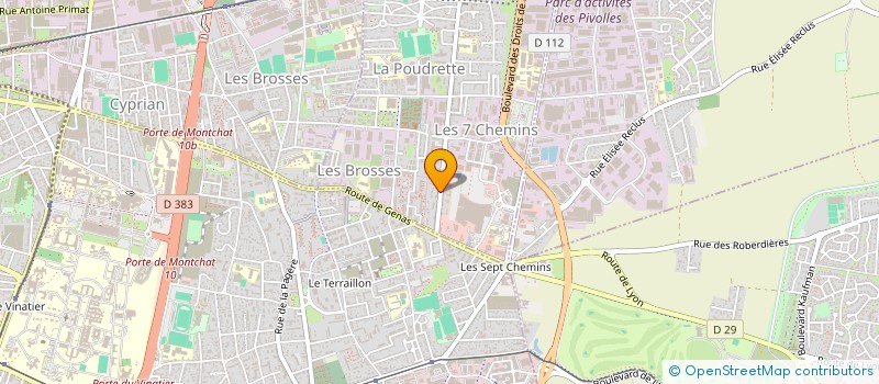 localisation de l'entreprise DECOUVRIR LA CIOCIARIA LAZIALE PAYSAGES, TERROIRS ET DEVELOPPEMENT CULTUREL  VAULX-EN-VELIN