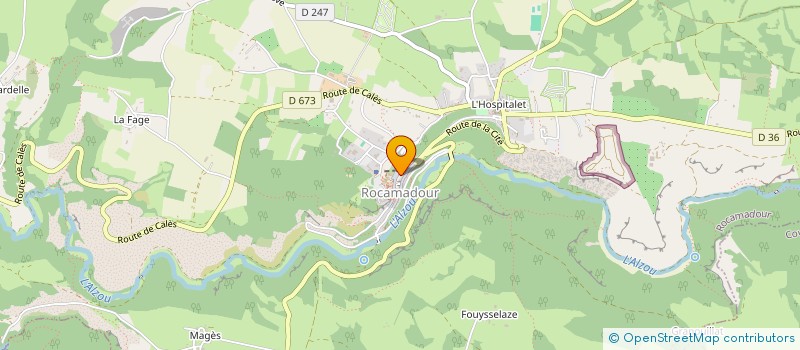 localisation de l'entreprise DECOUVRIR ROCAMADOUR AUTREMENT à ROCAMADOUR