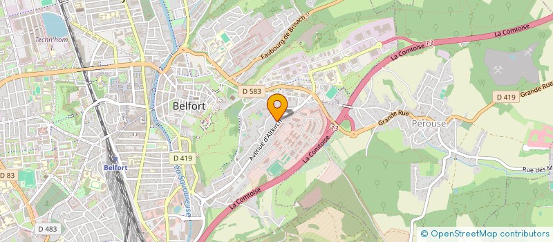 localisation de l'entreprise DECOVOIL SARL à BELFORT