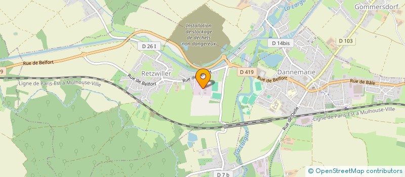 localisation de l'entreprise DECOVRAC RETZWILLER  RETZWILLER