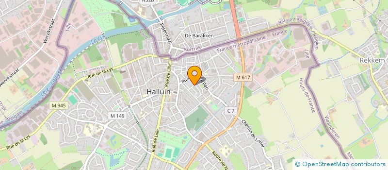 localisation de l'entreprise DECOWORLD  HALLUIN
