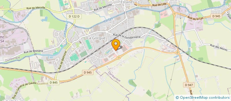 localisation de l'entreprise DECRIMMO à LA GORGUE