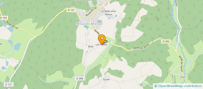 localisation de l'entreprise DECROCHONS LES ETOILES POUR GABIN à MOUX-EN-MORVAN