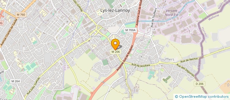 localisation de l'entreprise DECROIX NOWAK  LYS-LEZ-LANNOY