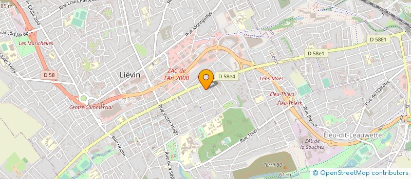 localisation de l'entreprise DECROOS INEMER  LIEVIN