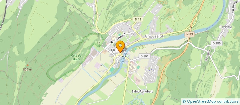 localisation de l'entreprise DECRYPT'SOL  QUINGEY