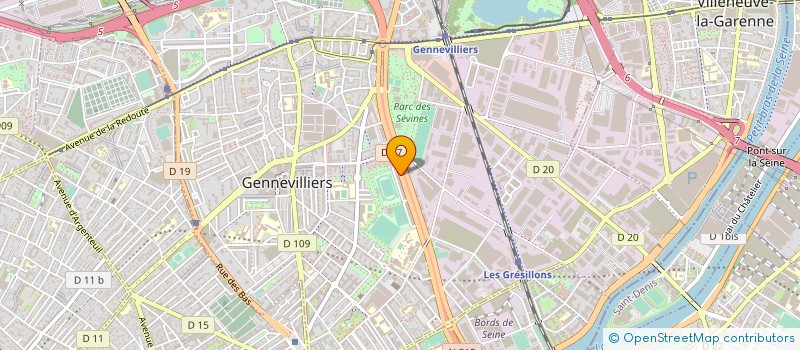localisation de l'entreprise DECS à GENNEVILLIERS