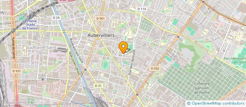 localisation de l'entreprise DECTA RENOV  AUBERVILLIERS