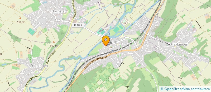 localisation de l'entreprise DECTRA  ZILLISHEIM