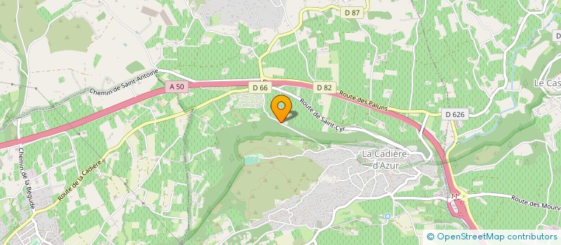 localisation de l'entreprise DECUGIS TERRASSEMENT  LA CADIERE D'AZUR