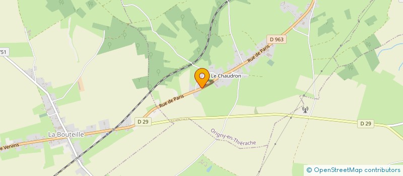 localisation de l'entreprise DECUIR  ORIGNY-EN-THIERACHE