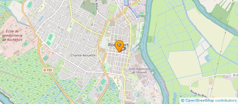 localisation de l'entreprise DECYBEL  ROCHEFORT