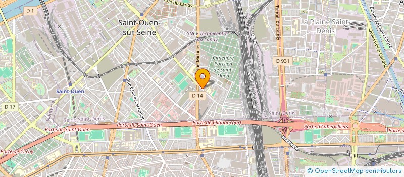localisation de l'entreprise DECYBEL PARIS à SAINT-OUEN-SUR-SEINE