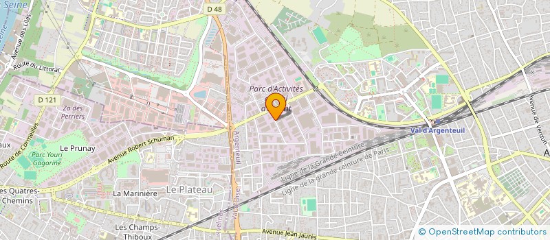 localisation de l'entreprise DEDA  ARGENTEUIL