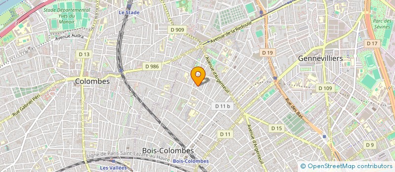 localisation de l'entreprise DEDALE  BOIS-COLOMBES