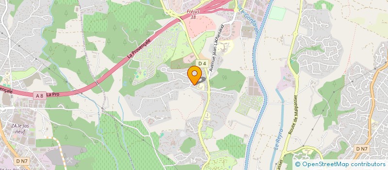 localisation de l'entreprise DEDALE à FREJUS