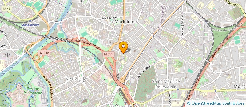 localisation de l'entreprise DEDALE à LA MADELEINE
