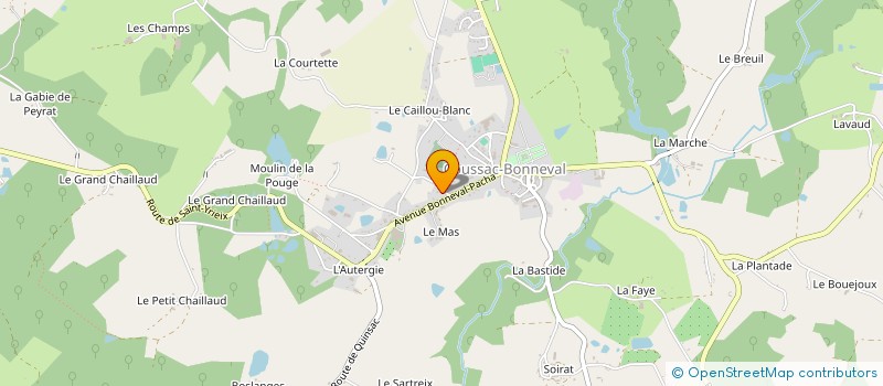 localisation de l'entreprise DEDALE  COUSSAC-BONNEVAL