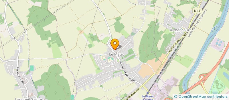 localisation de l'entreprise DEDALE AERO COMPIEGNE  LE MEUX