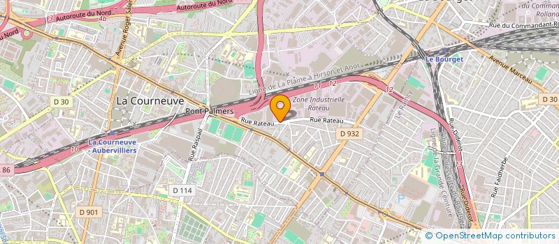 localisation de l'entreprise DEDE CLEAN à LA COURNEUVE