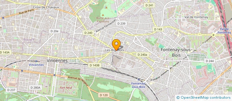 localisation de l'entreprise DEDE P ET RENAULT M à FONTENAY-SOUS-BOIS