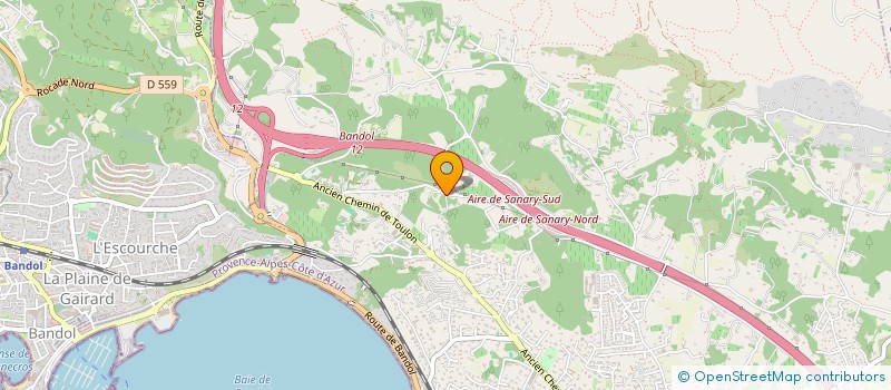 localisation de l'entreprise DEDEN 7 à SANARY-SUR-MER