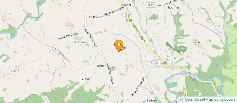 localisation de l'entreprise DEDENYS  LANUEJOULS