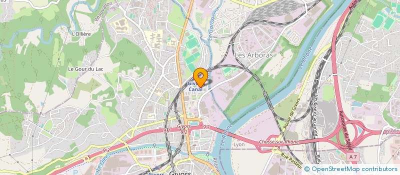 localisation de l'entreprise DEDICACE à GIVORS