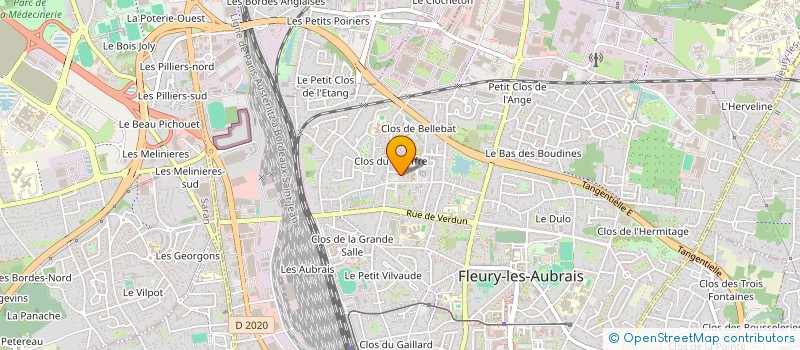 localisation de l'entreprise DEDICACE SOFTWARE à FLEURY-LES-AUBRAIS