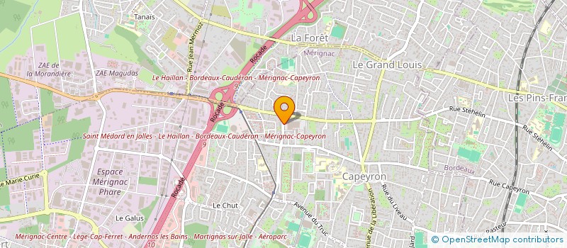 localisation de l'entreprise DEDICAR à MERIGNAC