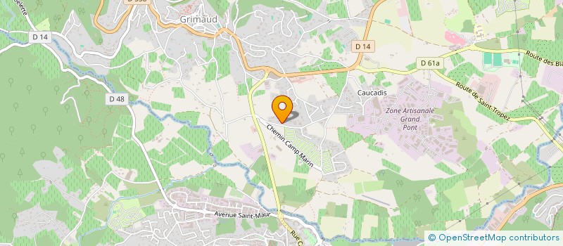 localisation de l'entreprise DEDIEU  GRIMAUD