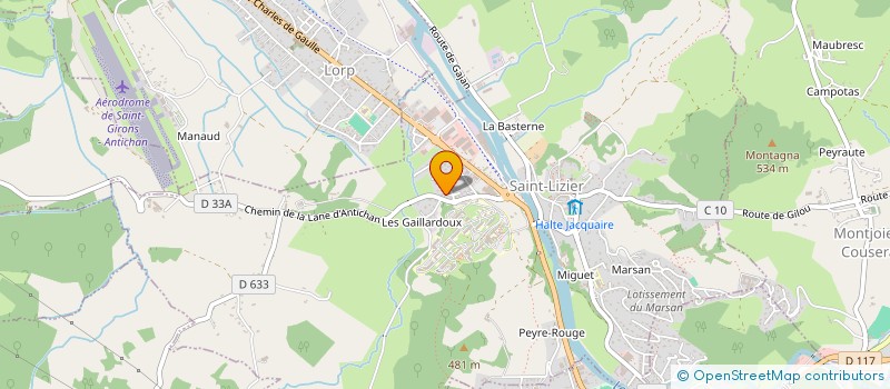 localisation de l'entreprise DEDIEU IMMOBILIER à SAINT-LIZIER