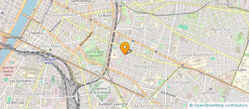 localisation de l'entreprise DEDIEU R VEDRINE J PAPILLON P  LYON