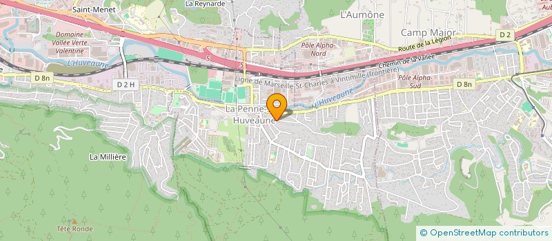 localisation de l'entreprise DEDOUNIGHT RECORDING PRODUCTION  LA PENNE-SUR-HUVEAUNE