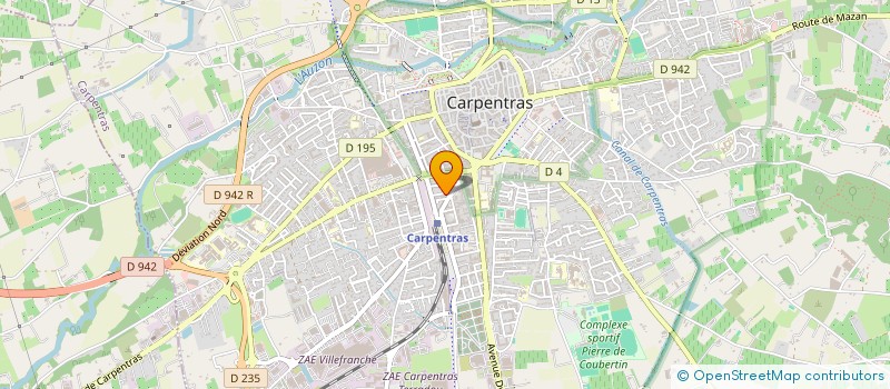 localisation de l'entreprise DEDRIN à CARPENTRAS