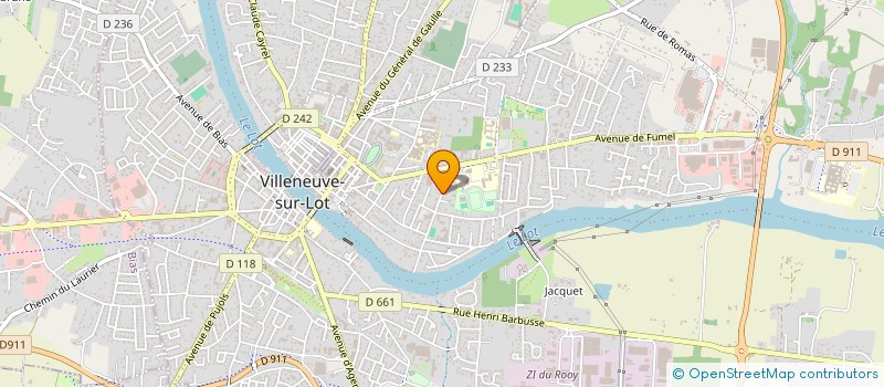 localisation de l'entreprise DEDU  VILLENEUVE-SUR-LOT