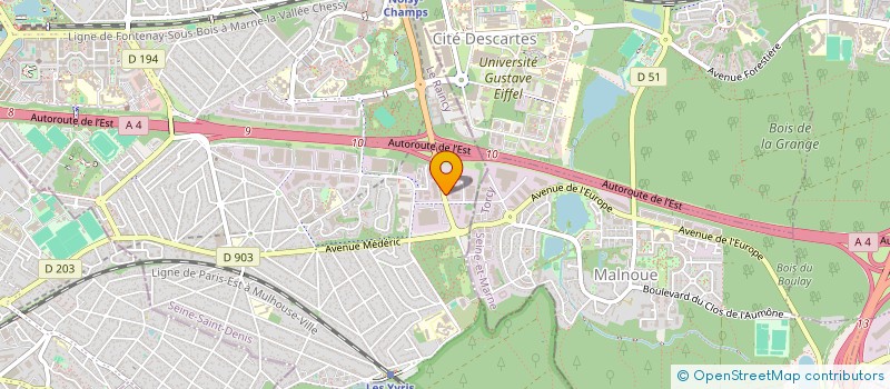 localisation de l'entreprise DEE  NOISY-LE-GRAND