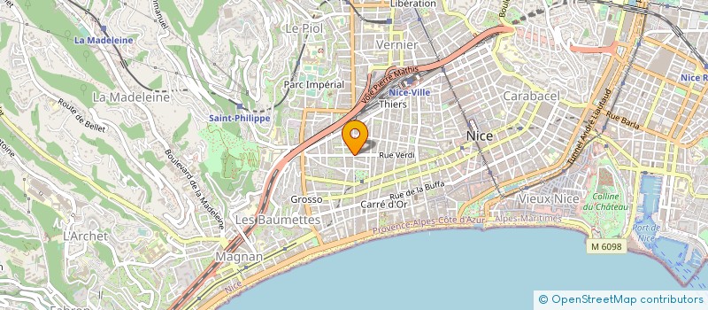 localisation de l'entreprise DEE SOC DISTRI EXPLOIT ENERGIE à NICE