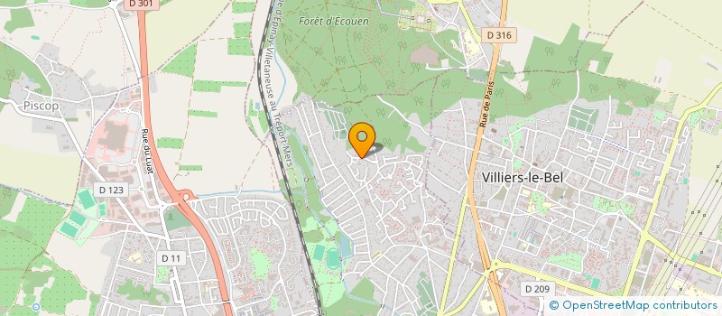 localisation de l'entreprise DEENA  SARCELLES