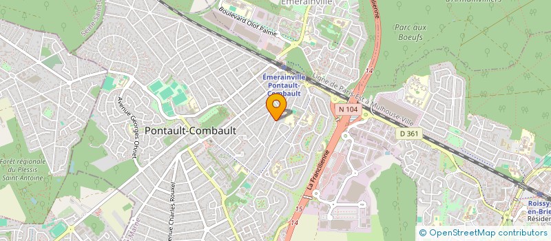 localisation de l'entreprise DEEP FIT EXPERIENCE à PONTAULT-COMBAULT
