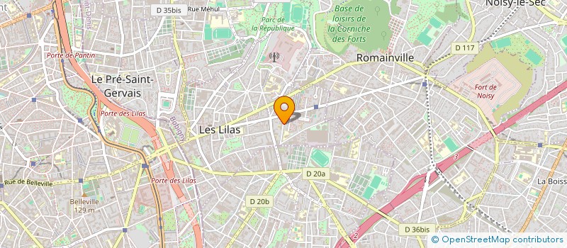 localisation de l'entreprise DEEP ROOTS à LES LILAS