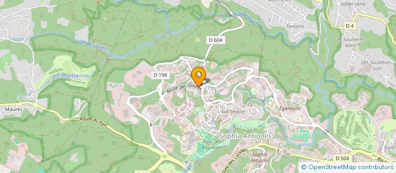 localisation de l'entreprise DEEPCODIA  VALBONNE