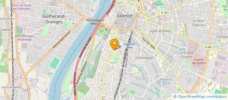 localisation de l'entreprise DEEPDAV à VALENCE
