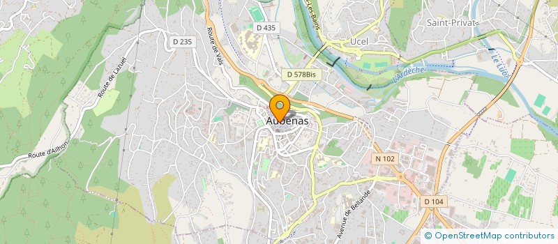 localisation de l'entreprise DEERHOUSE  / AU PAYS DE ZAZA  AUBENAS