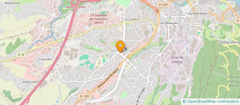 localisation de l'entreprise DEES SARL à ANNECY