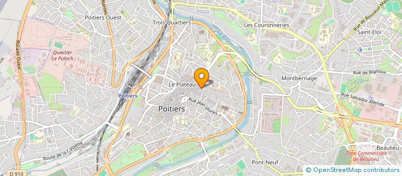 localisation de l'entreprise DEESI  POITIERS