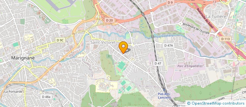 localisation de l'entreprise DEESSE ACADEMY  SAINT-VICTORET